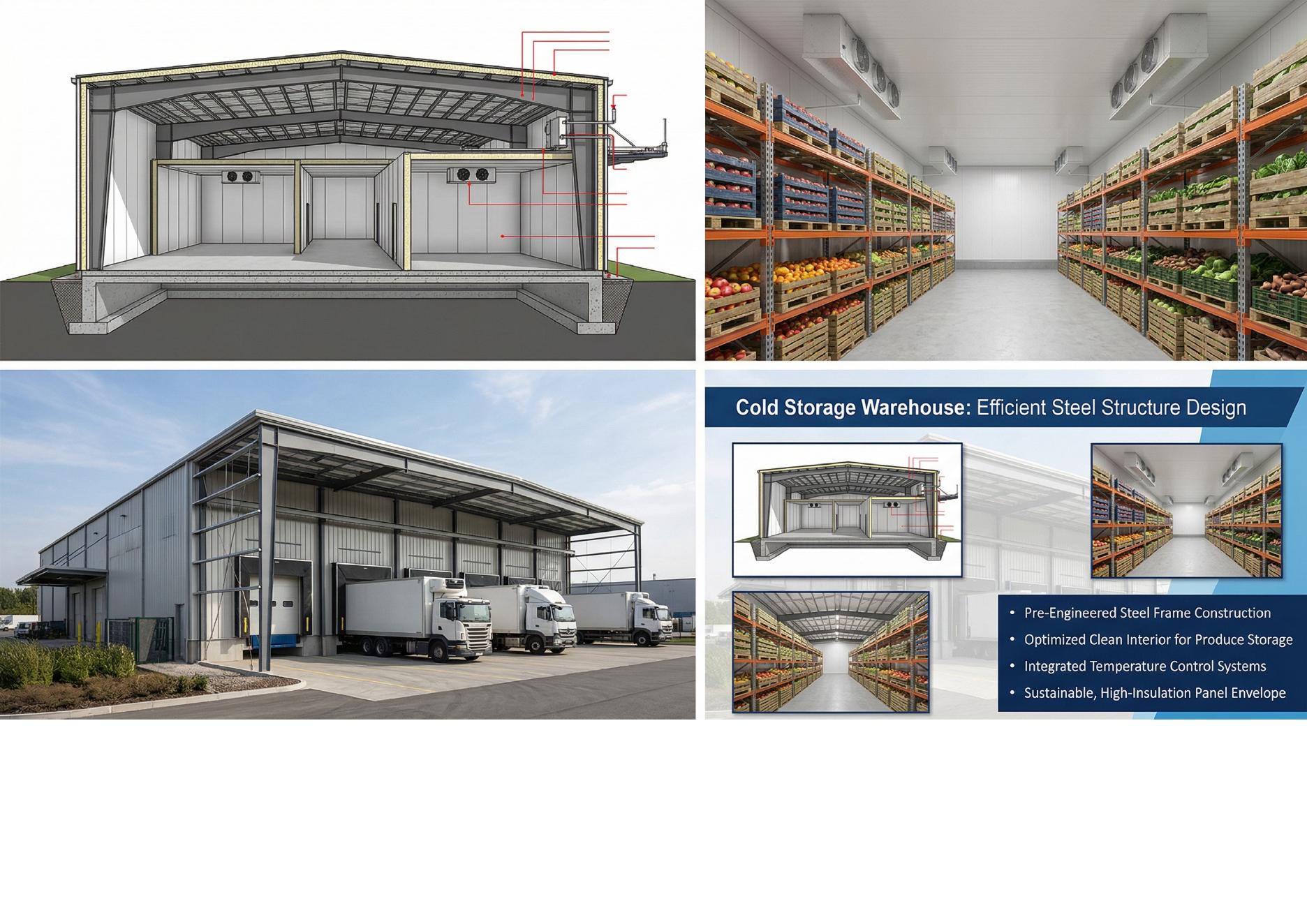 Cold storage warehouse design